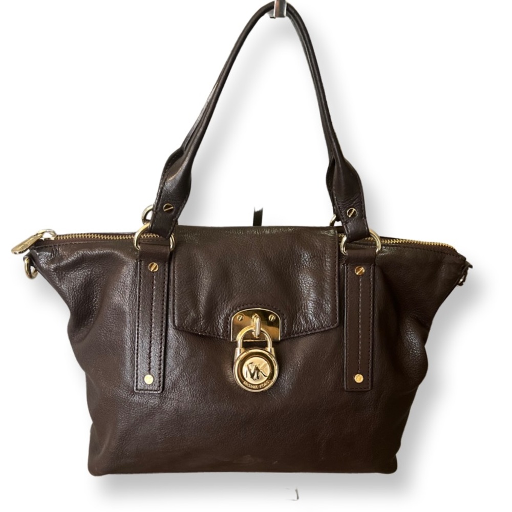 Michael Kors Hamilton Dark Brown Soft Leather Bag